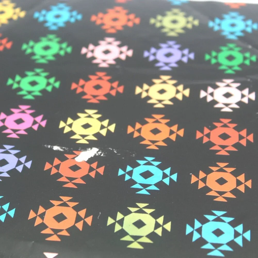 Vintage Black & Colorful Shapes Party Gift Wrapping Paper One Sheet 18